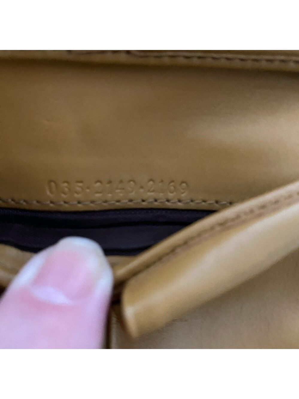 Gucci Jackie Bifold Wallet Pink Suede Leather/Tan | Authentic Preowned - Picture 6 of 7